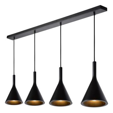 Lucide Gipsy langpendel L120cm 4 x E27 sort 